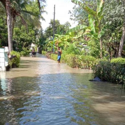 Kalurahan Tawangsari terkena Banjir Bandang
